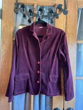 Plum Velour Blazer